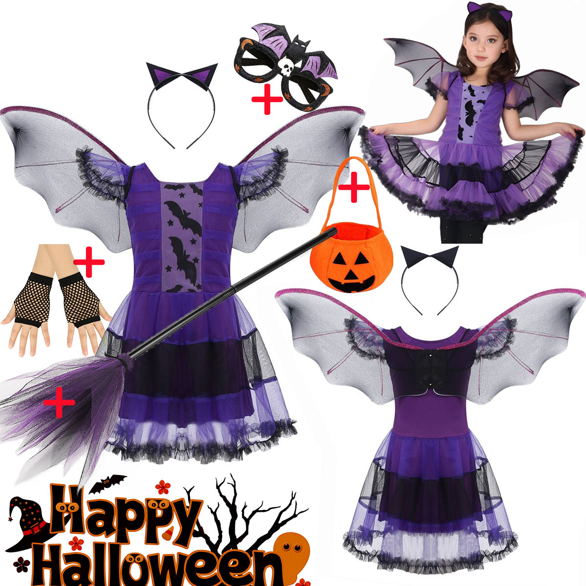 Cosplay Bat Prop - Costume cosplay per pipistrello volante per
