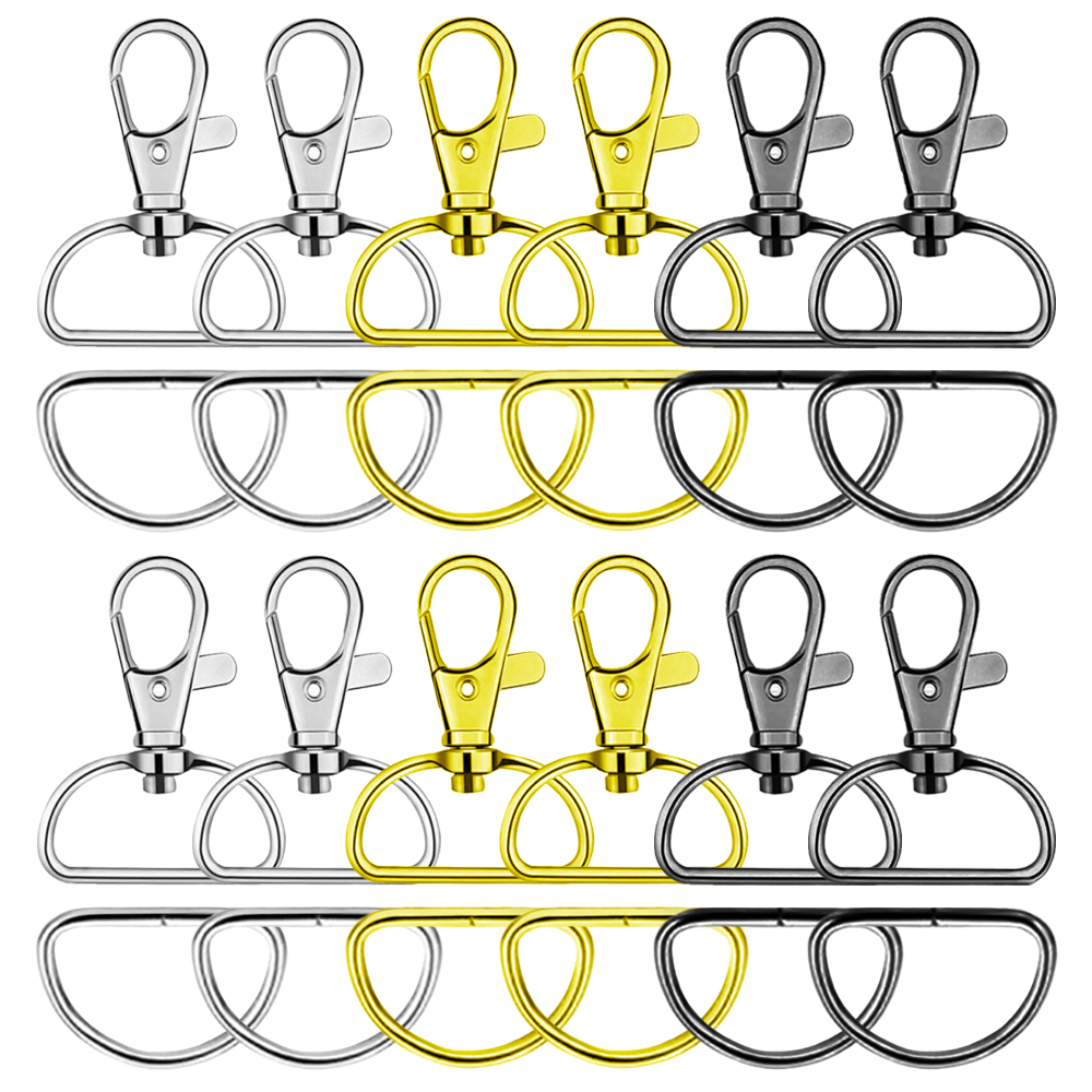 D Ring Strap - Set da 8/15/30 moschettoni a scatto,