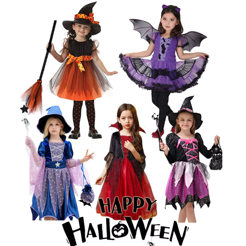 Cosplay Bat Prop - Costume di Halloween per Bambine, Vestito