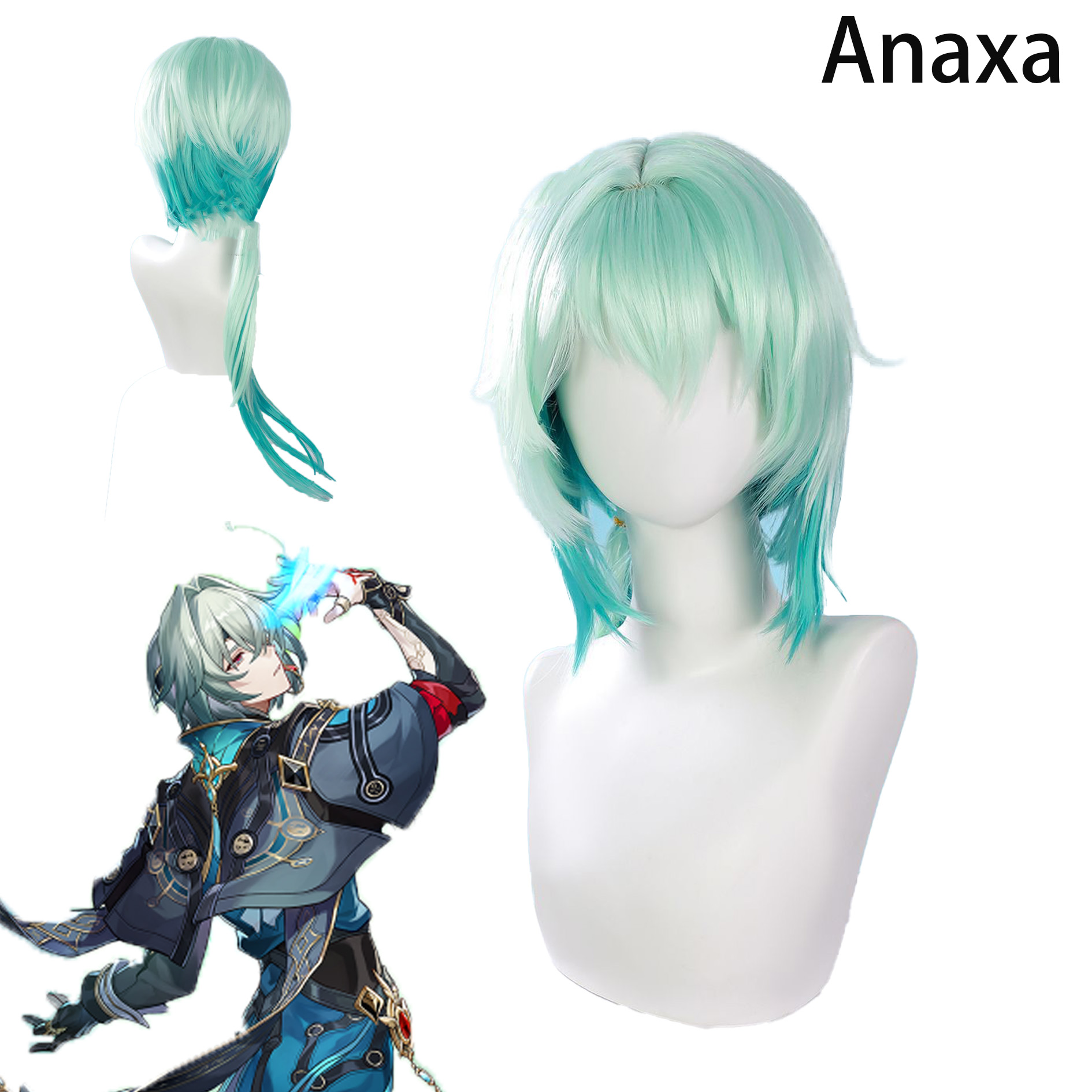 Anaxa Cosplay Prop - Parrucca Cosplay di Anaxa da Honkai