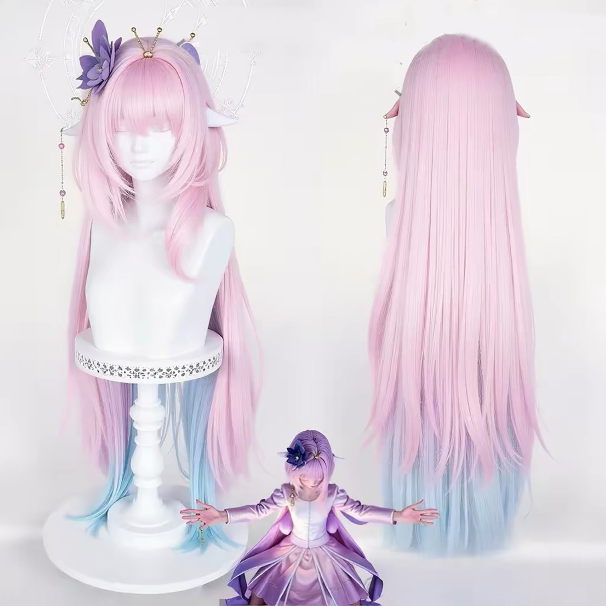 Wig Fiber Net - HAIRJOY Parrucca sintetica Honkai: Parrucca cosplay