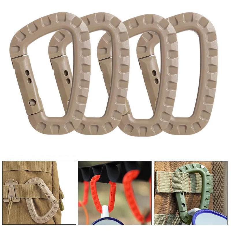 D Ring Strap - 1/3/5pcs Moschettone in plastica Snap Clip
