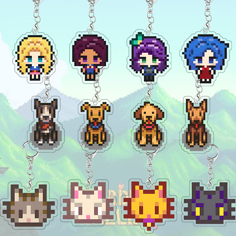 Cosplay Floating Prop - Portachiavi in Acrilico Stardew Valley, Ciondolo