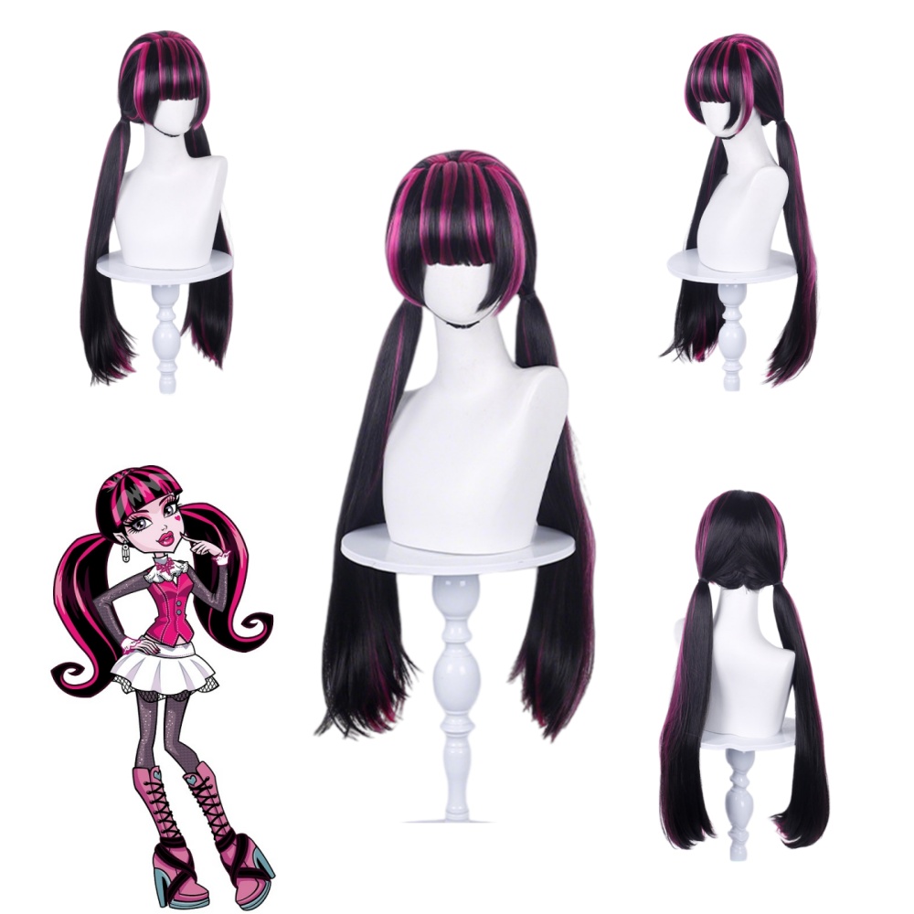 Wig Fiber Net - Parrucca Cosplay Anime Draculaura, Parrucche Abbinate