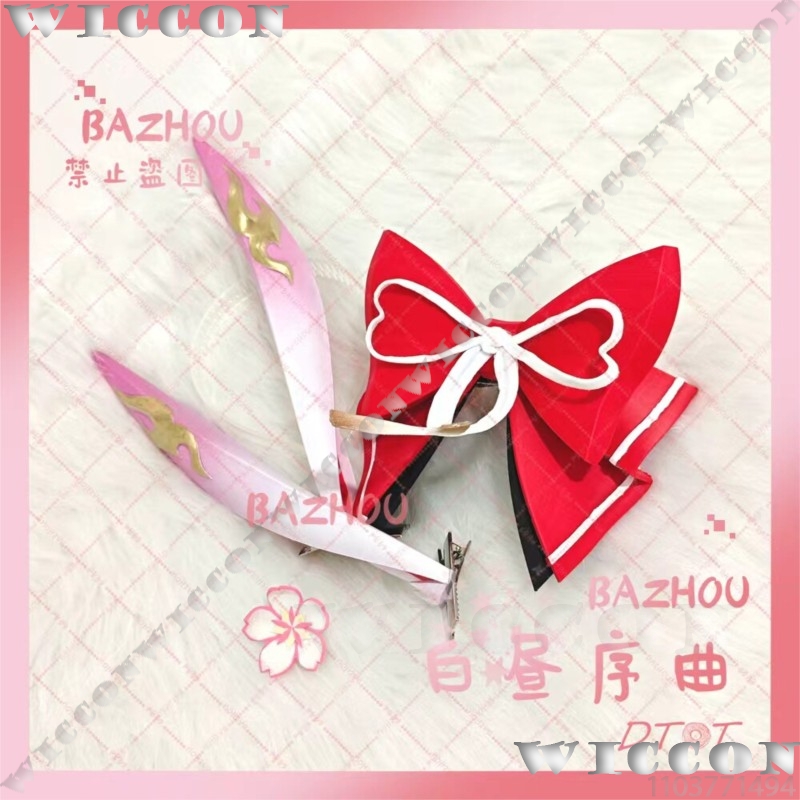 Orecchie Rosa Stampate in 3D p - Cosplay Prop Bow recensione e prezzo