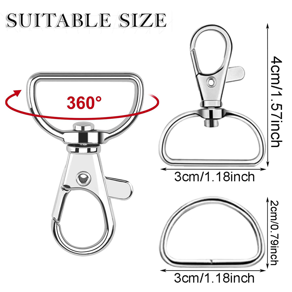 Set da 8/15/30 moschettoni a s - D Ring Strap recensione e prezzo
