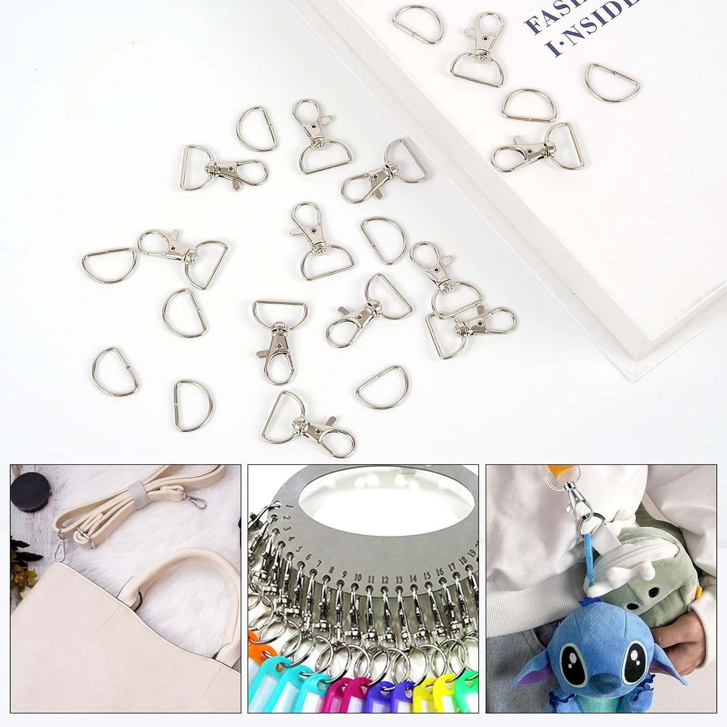 Set da 8/15/30 moschettoni a s - D Ring Strap recensione e prezzo