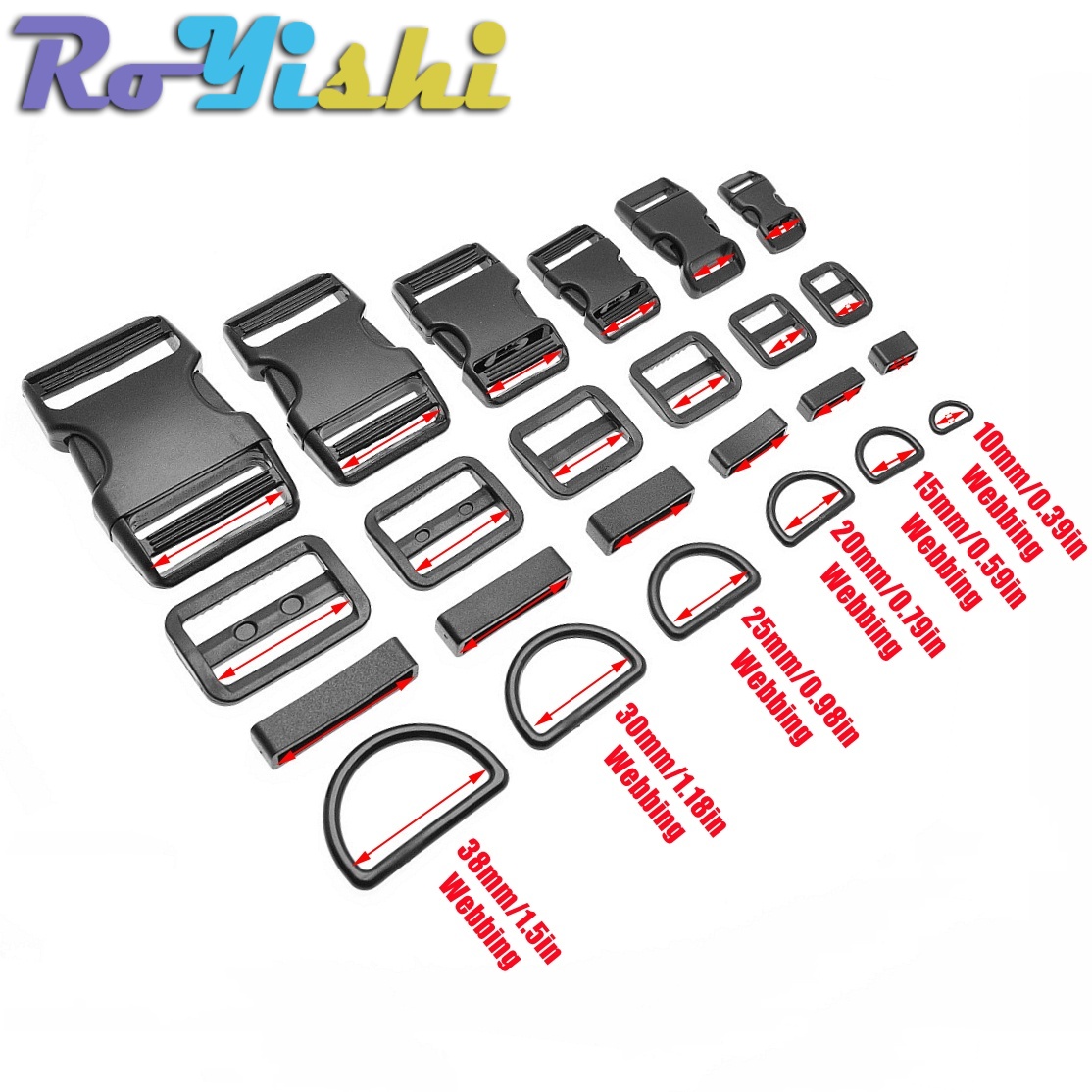 Set da 1-10 Fibbie a Sgancio R - D Ring Strap recensione e prezzo