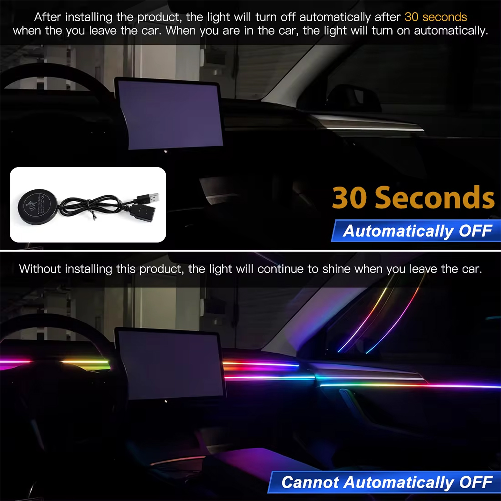 Interni auto Luce ambientale S - Led El Wire recensione e prezzo