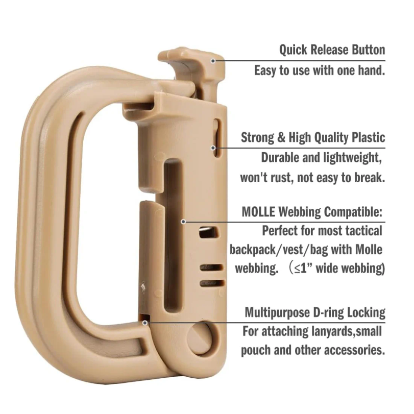 5 Pezzi Moschettone Tattico in - D Ring Strap recensione e prezzo