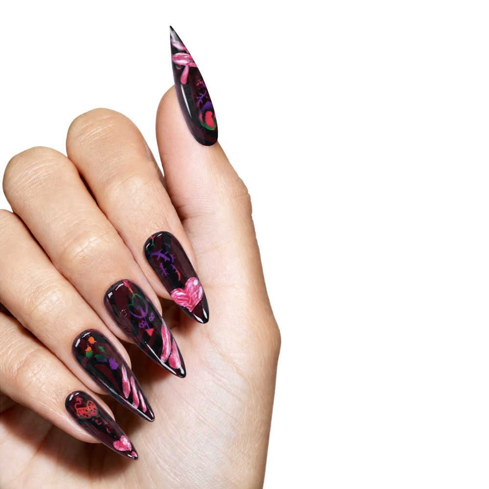 Nail Art Finte Unghie Nere e R - Cosplay Prop Painting recensione e prezzo